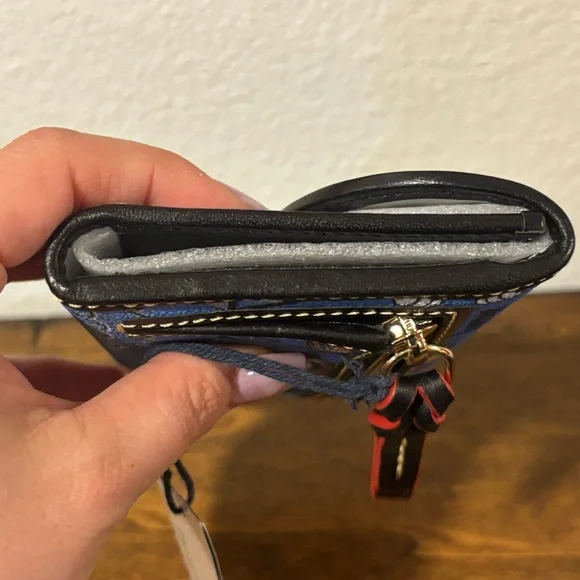 Dooney & Bourke Blue Wallet with Iconic Print - Picture 8 of 9